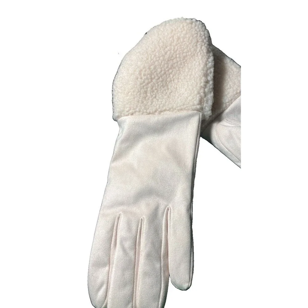 Kookaburra By Ugg NWT Large Ladies Pink Gloves Fluff Cuffs Smart Phone Fingertip
